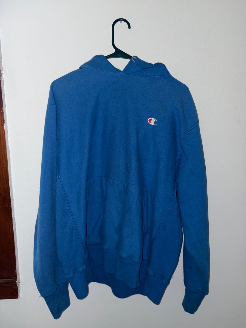 Champion Men’s Royal Blue Crewneck Hoodie Sweatshirt